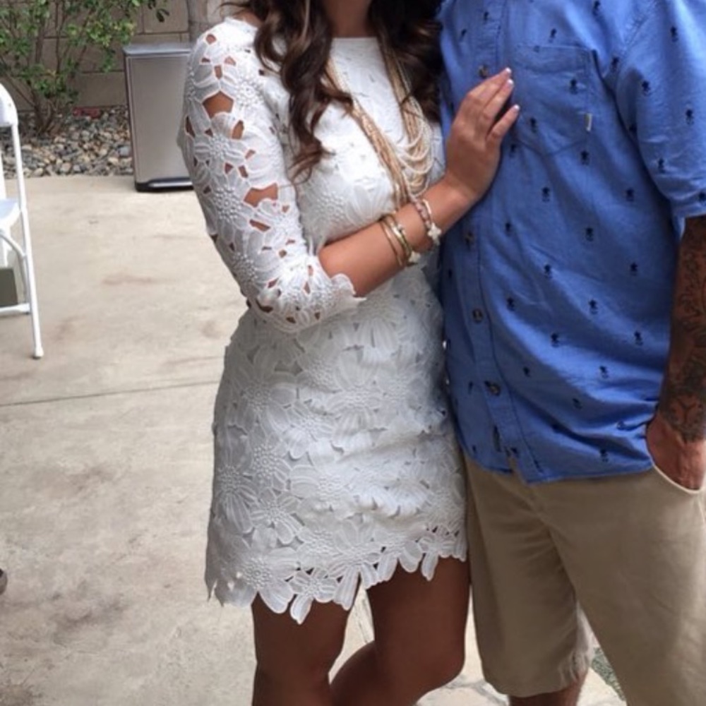 White flower dress